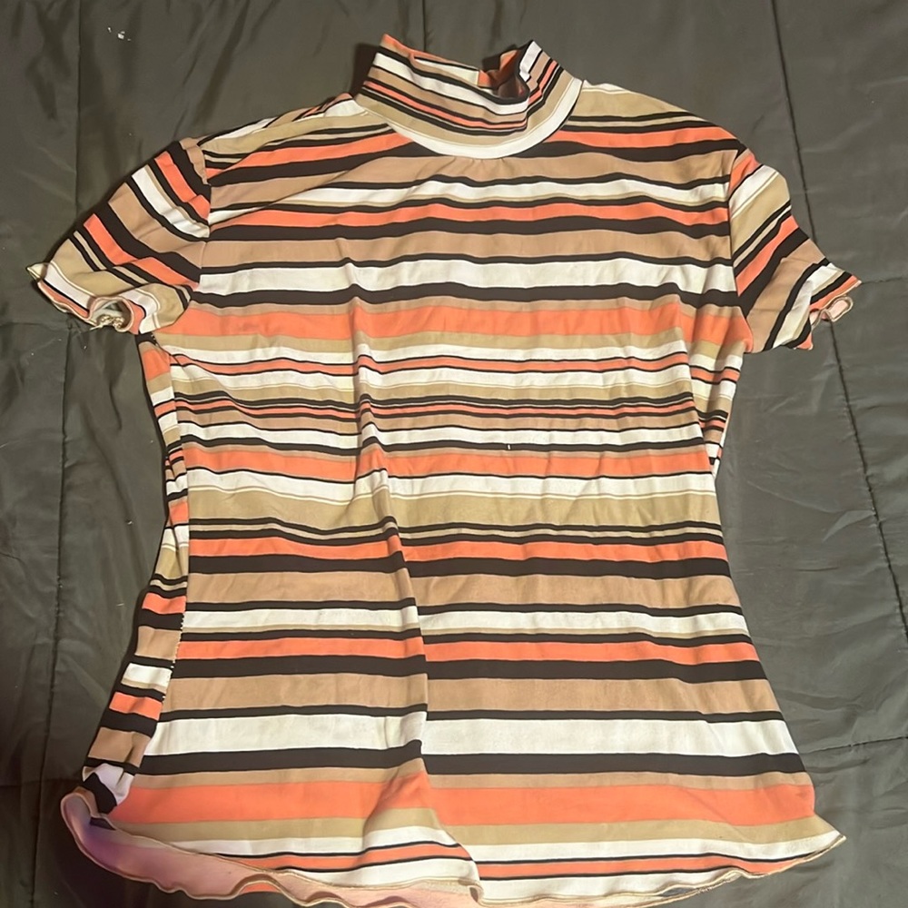 Rue 22 turtle next stripe shirt